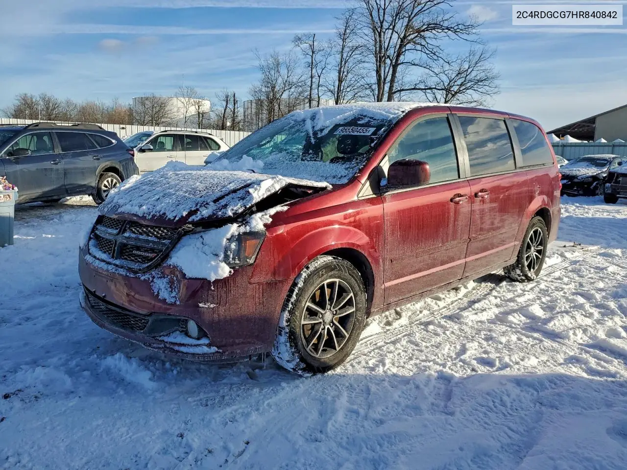 2C4RDGCG7HR840842 2017 Dodge Grand Caravan Sxt