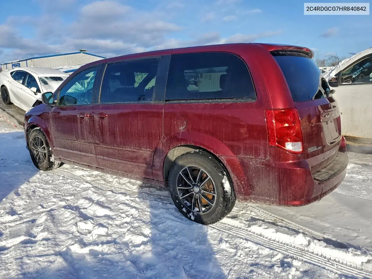 2C4RDGCG7HR840842 2017 Dodge Grand Caravan Sxt