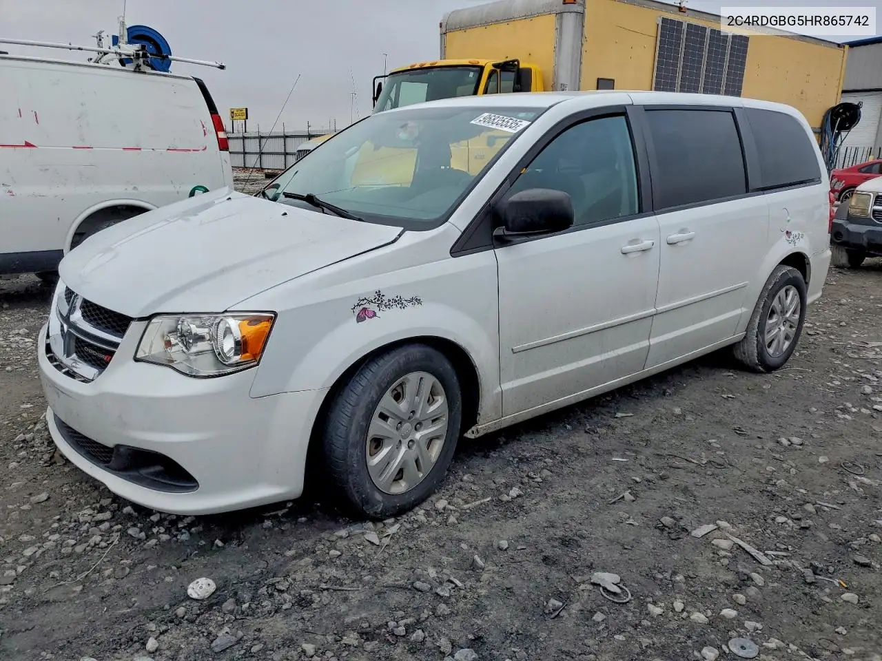 2C4RDGBG5HR865742 2017 Dodge Grand Caravan Se