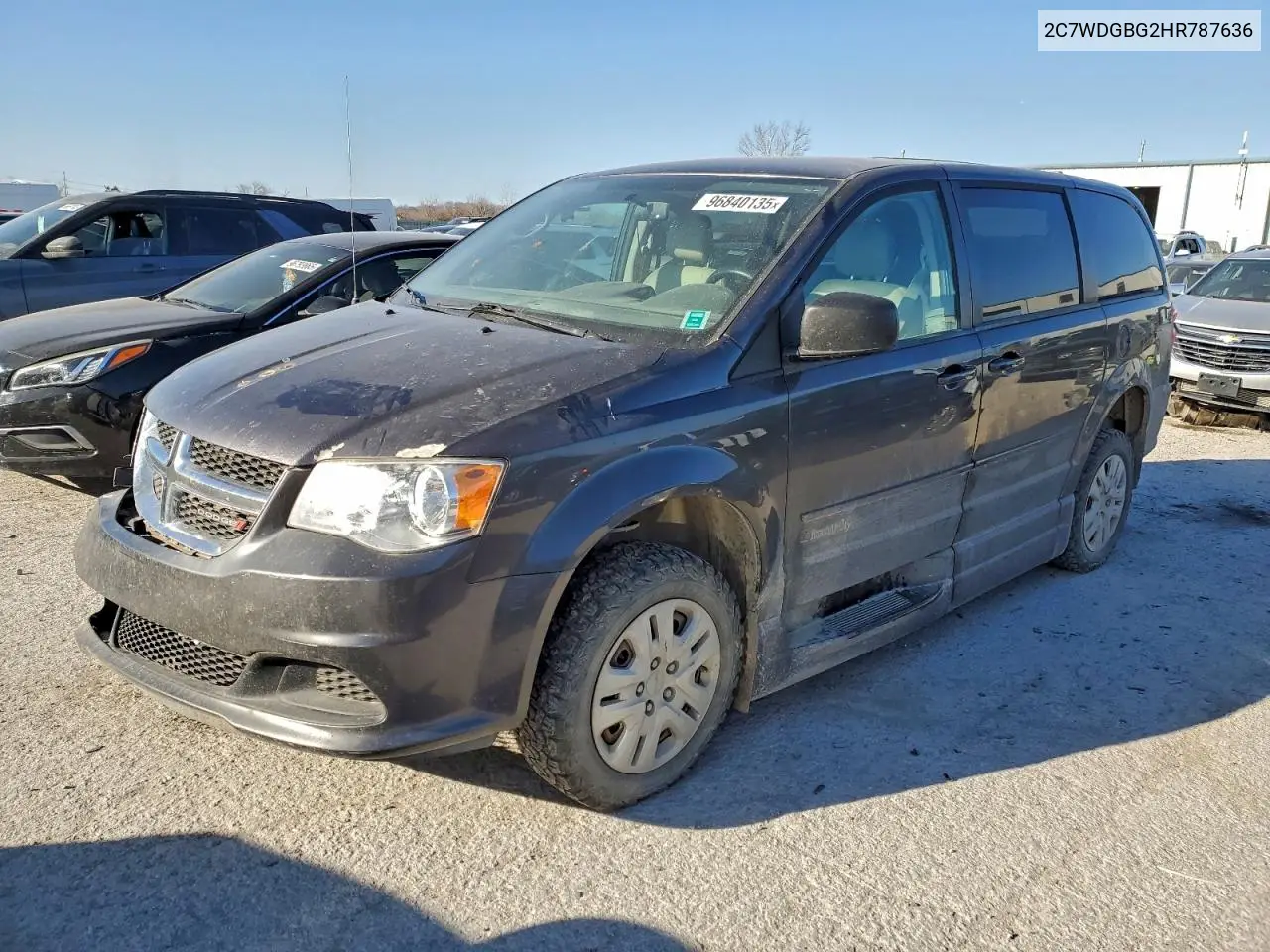 2C7WDGBG2HR787636 2017 Dodge Grand Caravan Se