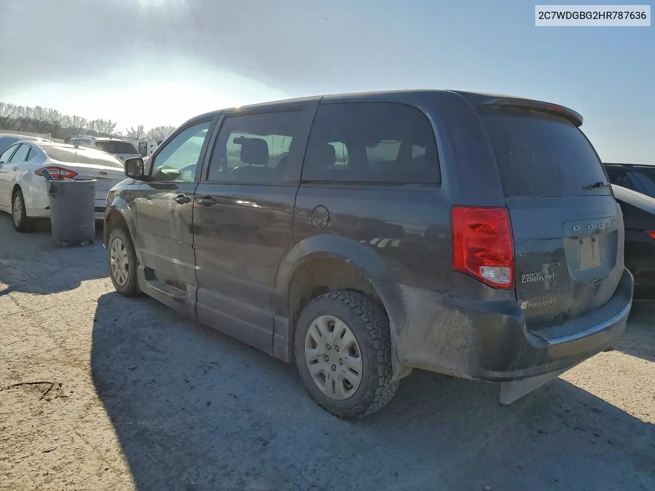 2C7WDGBG2HR787636 2017 Dodge Grand Caravan Se