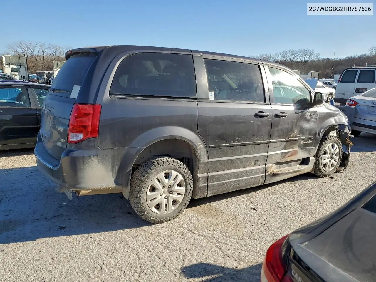 2C7WDGBG2HR787636 2017 Dodge Grand Caravan Se