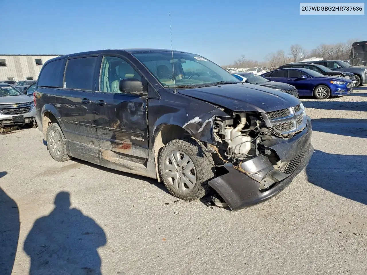 2C7WDGBG2HR787636 2017 Dodge Grand Caravan Se