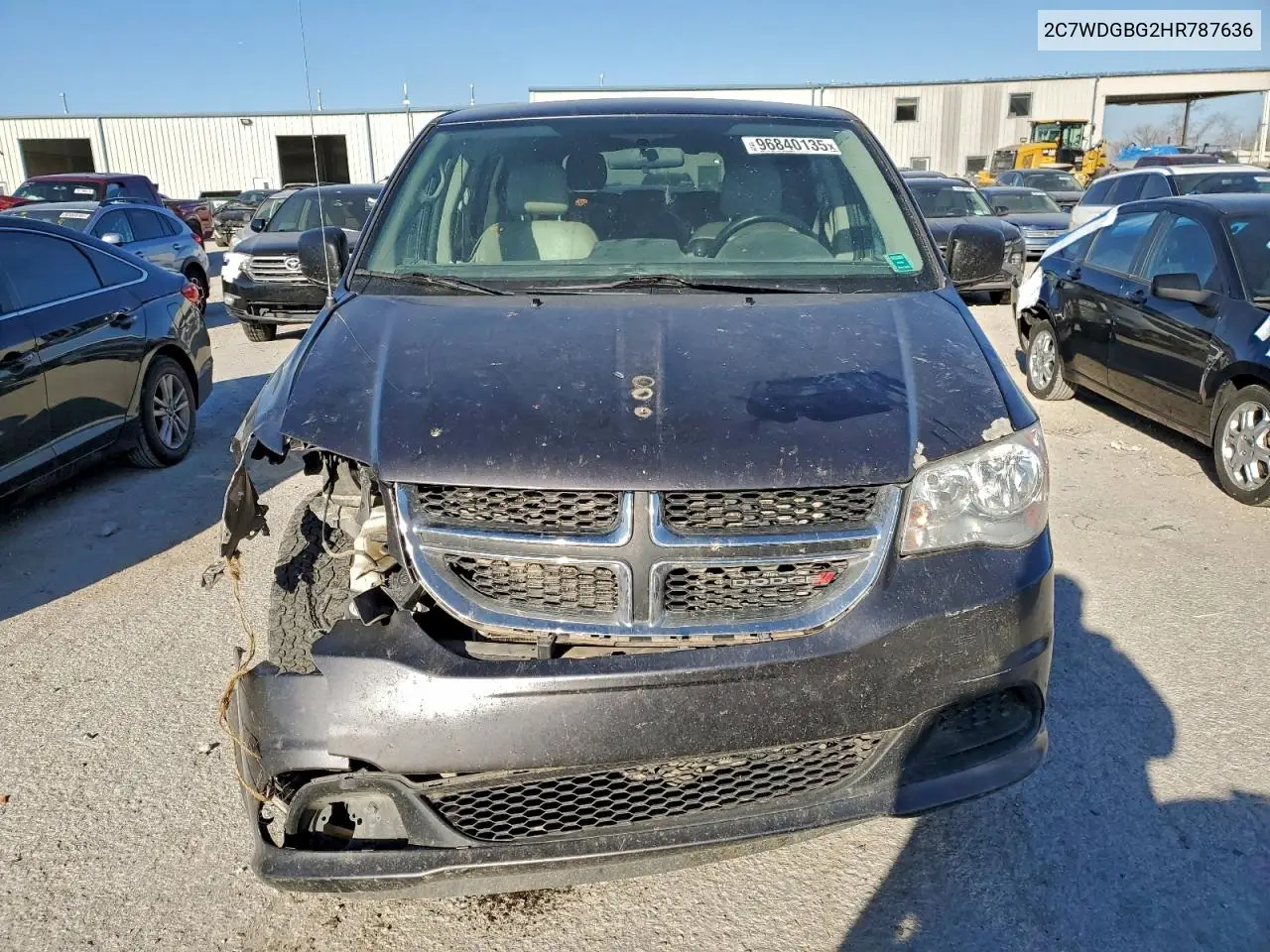 2C7WDGBG2HR787636 2017 Dodge Grand Caravan Se