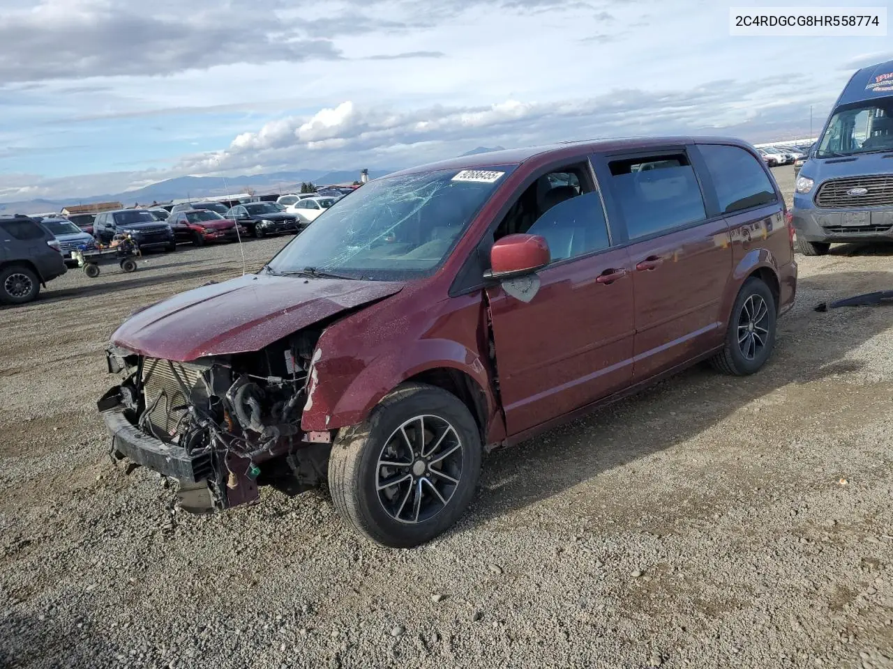 2C4RDGCG8HR558774 2017 Dodge Grand Caravan Sxt