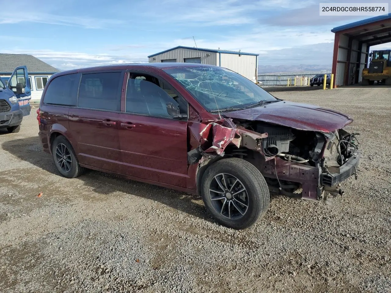 2C4RDGCG8HR558774 2017 Dodge Grand Caravan Sxt