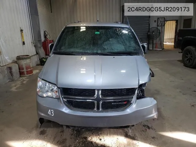 2C4RDGCG5JR209173 2018 Dodge Grand Caravan Sxt