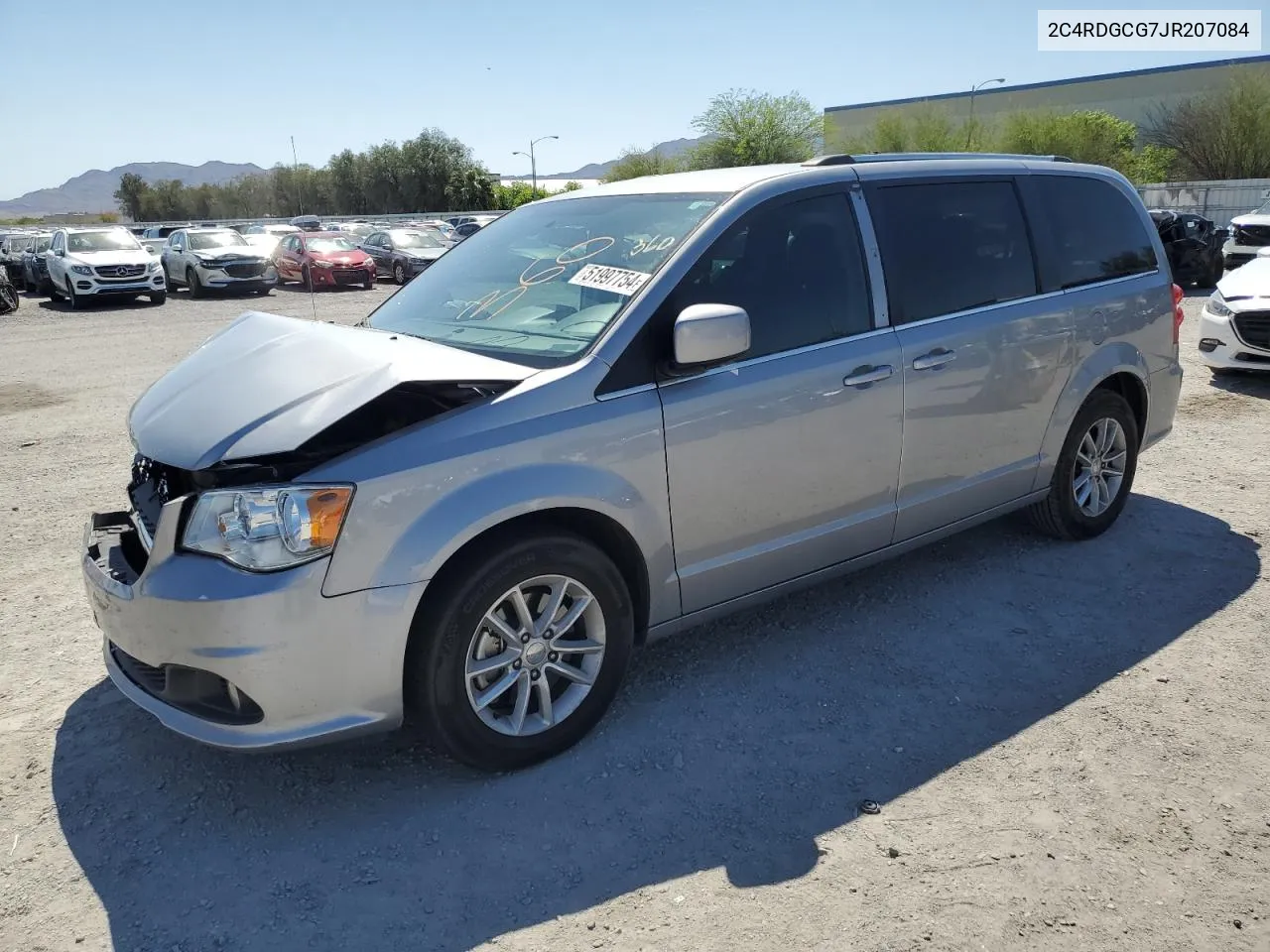 2018 Dodge Grand Caravan Sxt VIN: 2C4RDGCG7JR207084 Lot: 51997754