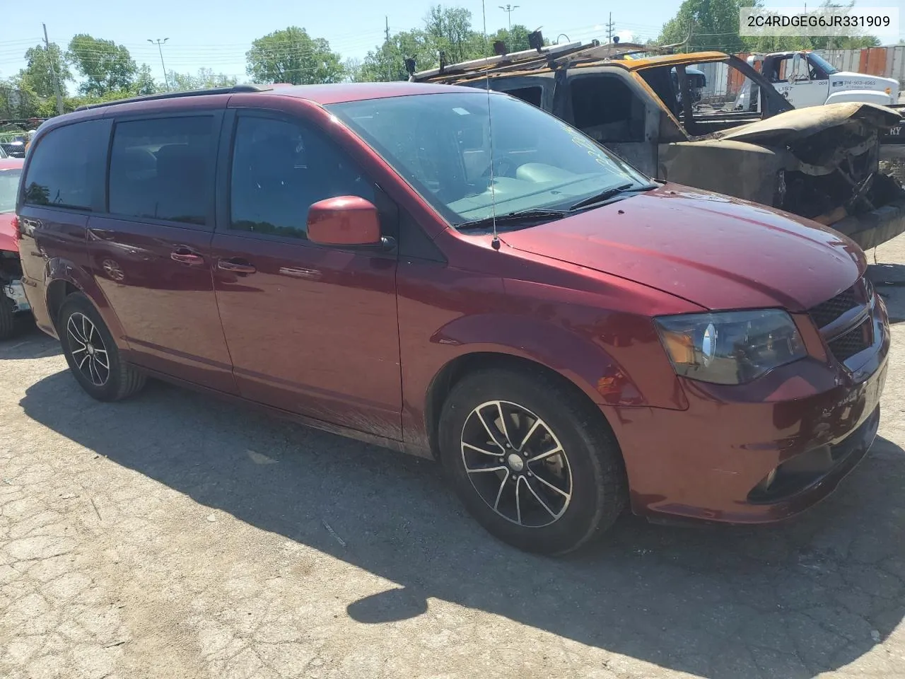 2018 Dodge Grand Caravan Gt VIN: 2C4RDGEG6JR331909 Lot: 52270024