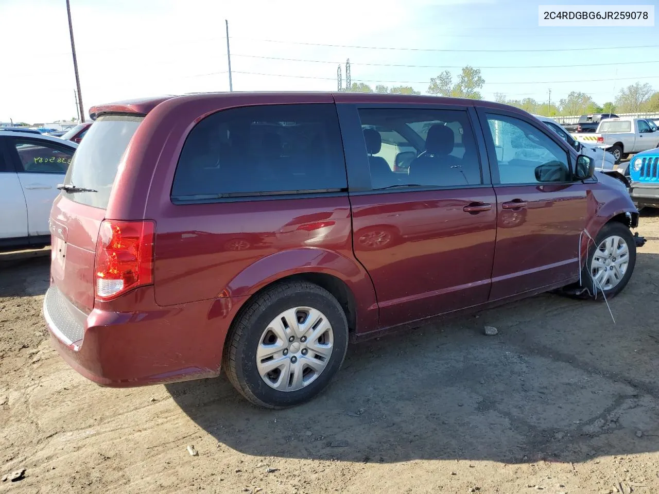 2018 Dodge Grand Caravan Se VIN: 2C4RDGBG6JR259078 Lot: 52827904