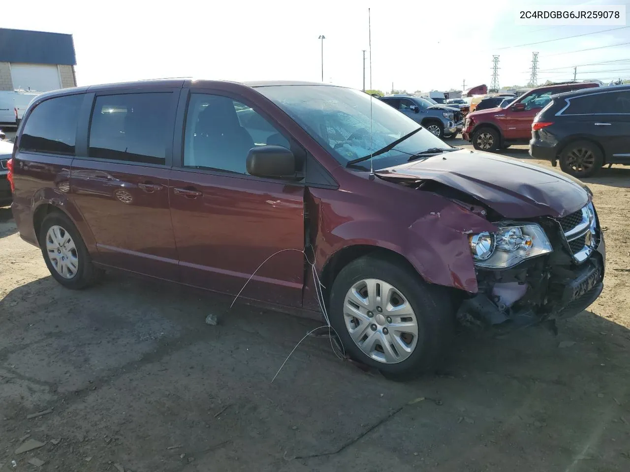 2018 Dodge Grand Caravan Se VIN: 2C4RDGBG6JR259078 Lot: 52827904