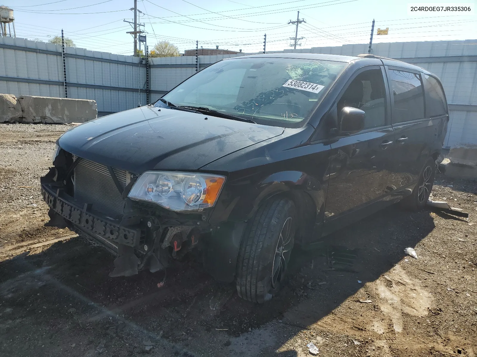 2018 Dodge Grand Caravan Gt VIN: 2C4RDGEG7JR335306 Lot: 53082314