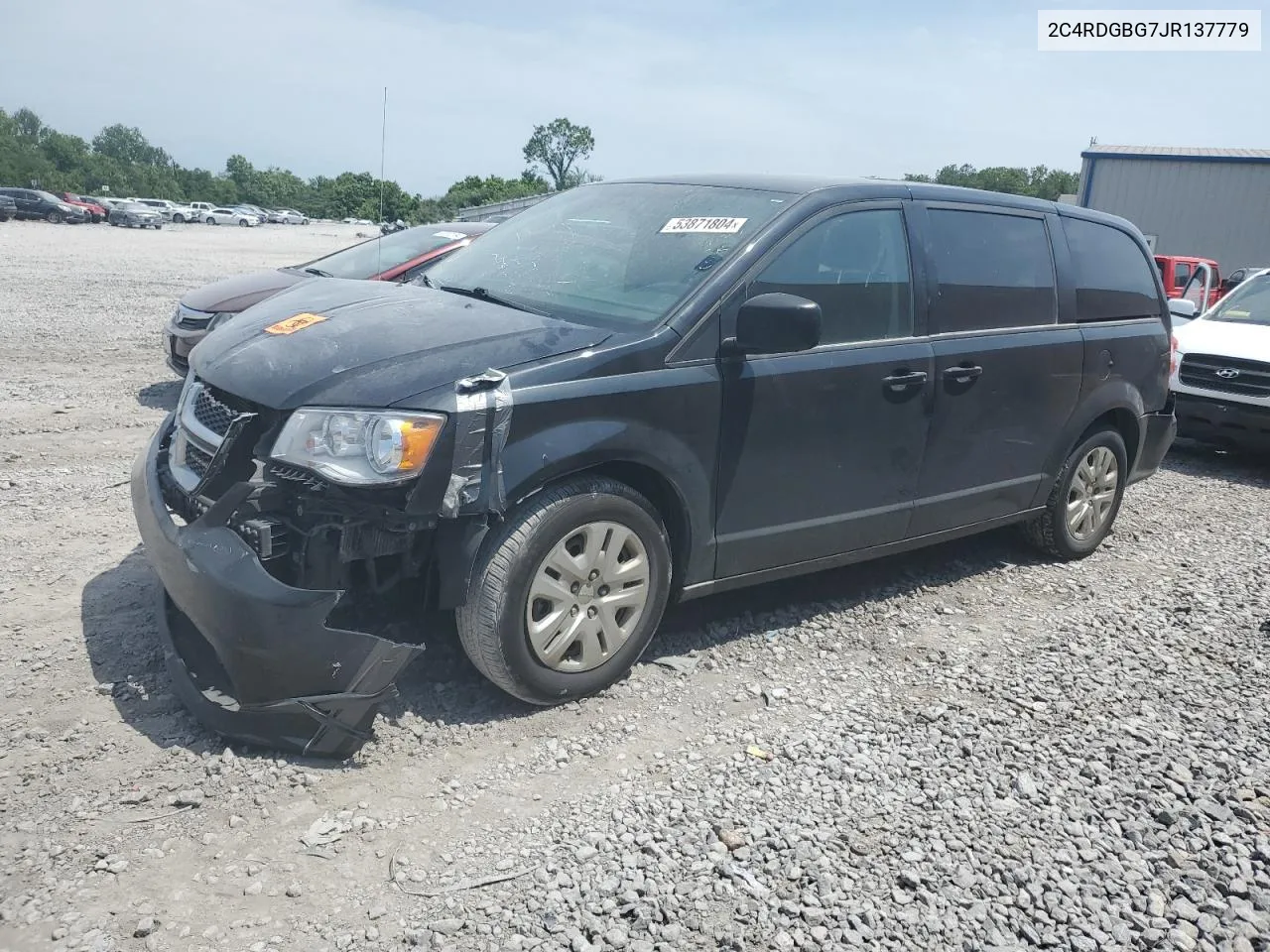 2018 Dodge Grand Caravan Se VIN: 2C4RDGBG7JR137779 Lot: 53871804