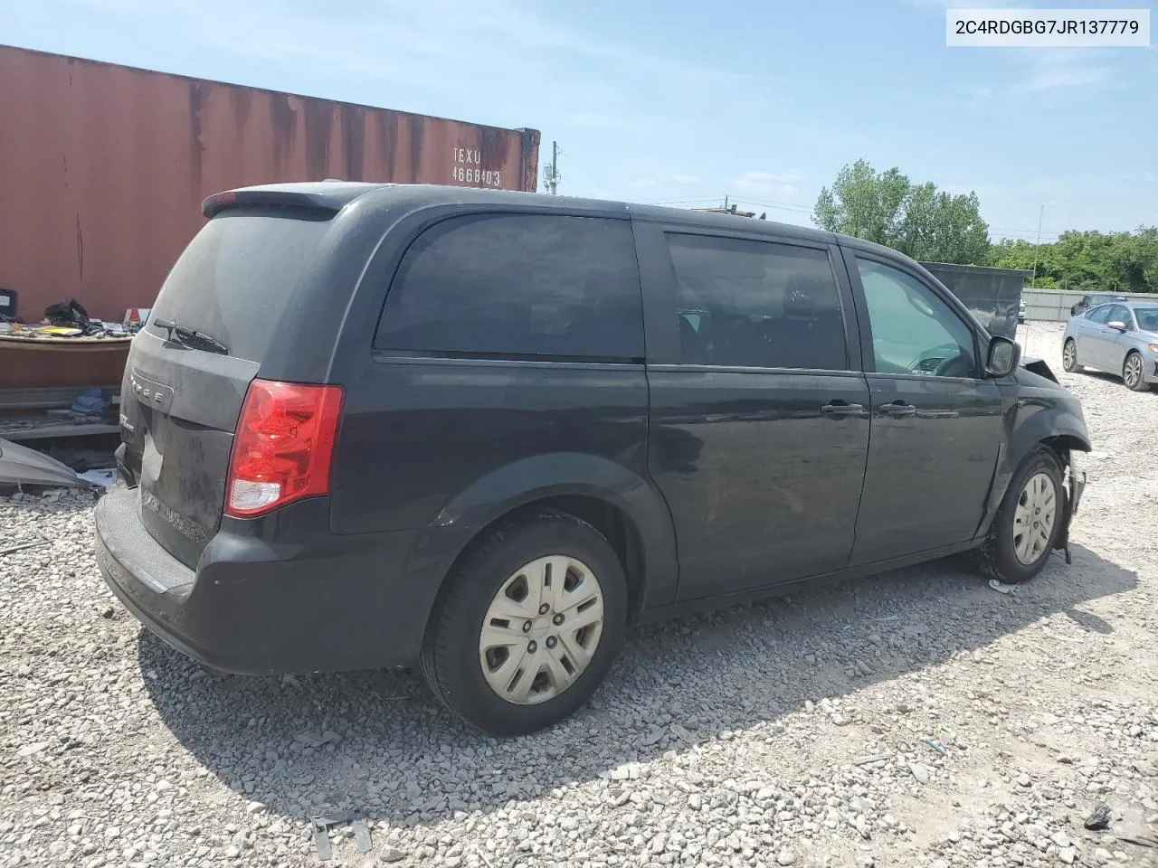 2018 Dodge Grand Caravan Se VIN: 2C4RDGBG7JR137779 Lot: 53871804