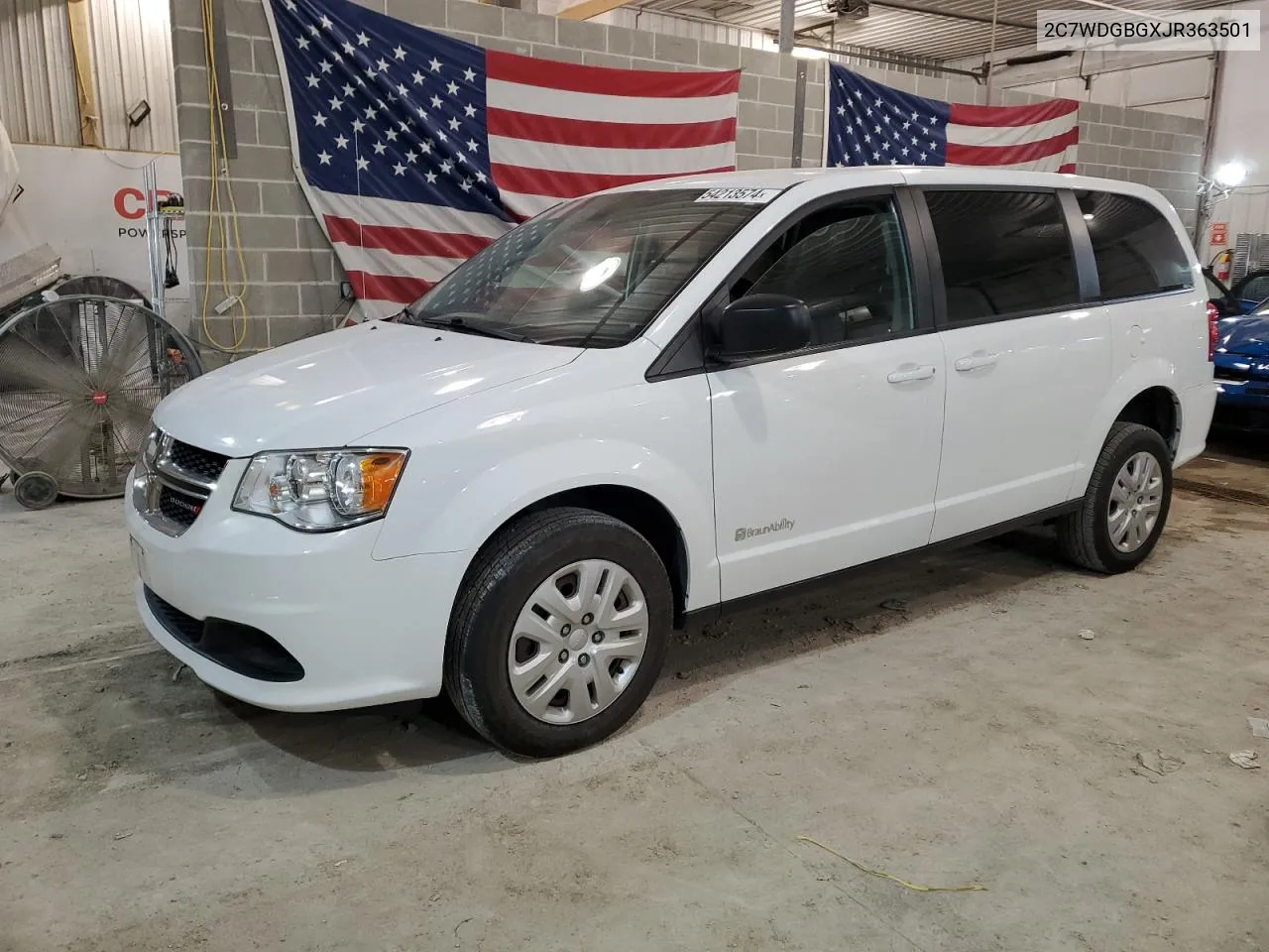 2018 Dodge Grand Caravan Se VIN: 2C7WDGBGXJR363501 Lot: 54213574