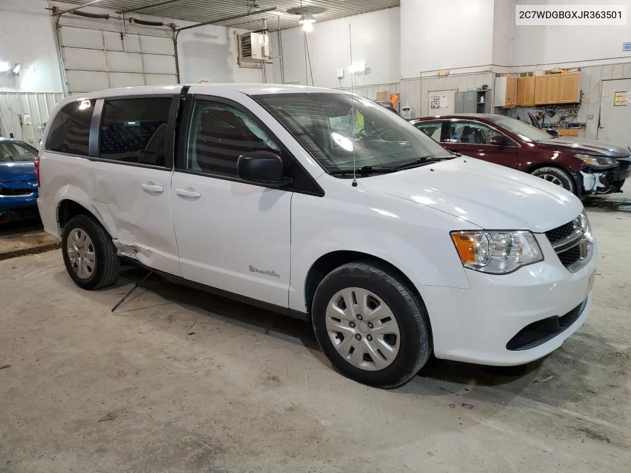 2018 Dodge Grand Caravan Se VIN: 2C7WDGBGXJR363501 Lot: 54213574