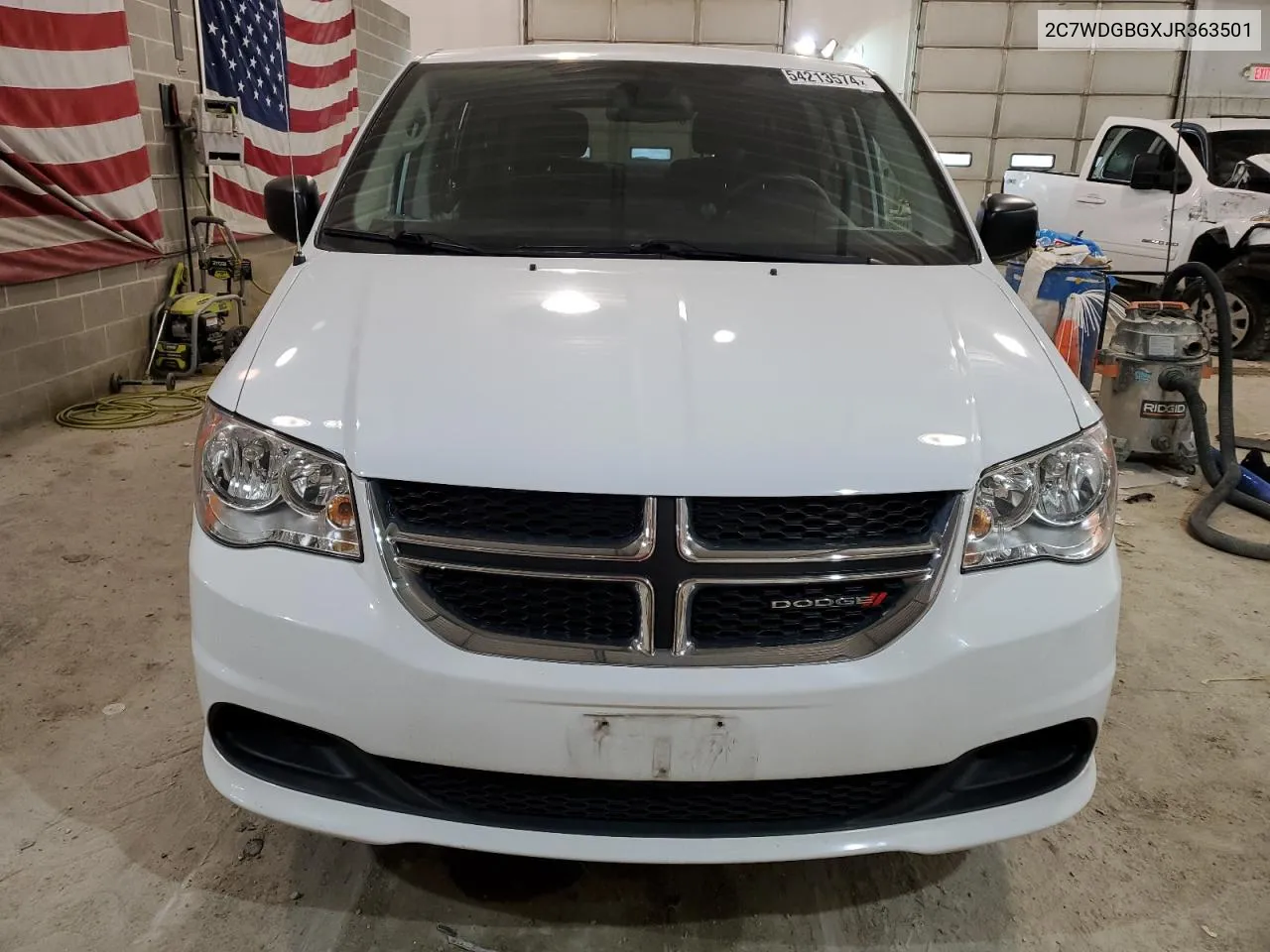 2018 Dodge Grand Caravan Se VIN: 2C7WDGBGXJR363501 Lot: 54213574