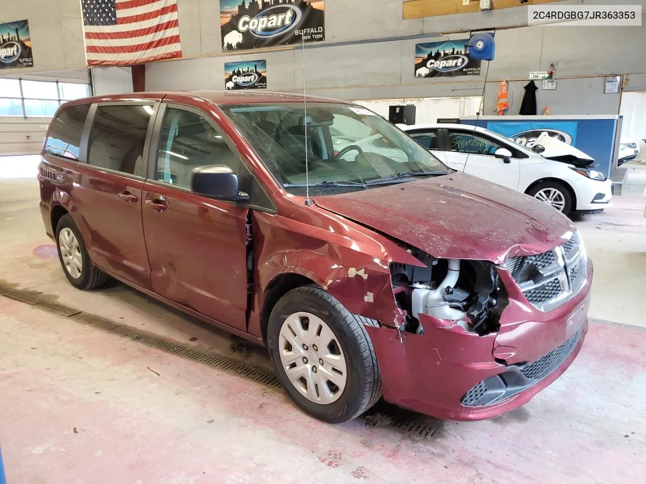 2018 Dodge Grand Caravan Se VIN: 2C4RDGBG7JR363353 Lot: 54610074