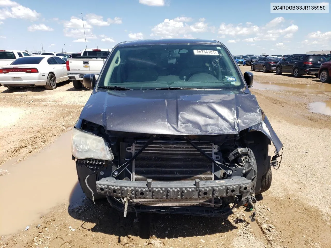 2018 Dodge Grand Caravan Se VIN: 2C4RDGBG3JR135950 Lot: 54736184