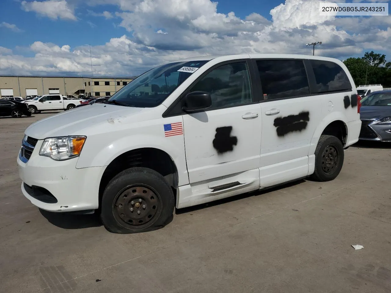 2018 Dodge Grand Caravan Se VIN: 2C7WDGBG5JR243251 Lot: 54969684