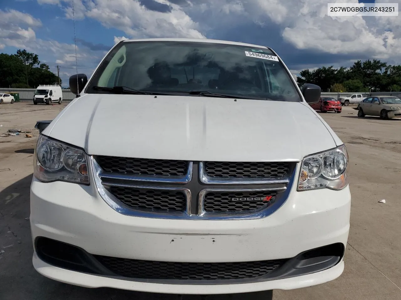 2018 Dodge Grand Caravan Se VIN: 2C7WDGBG5JR243251 Lot: 54969684