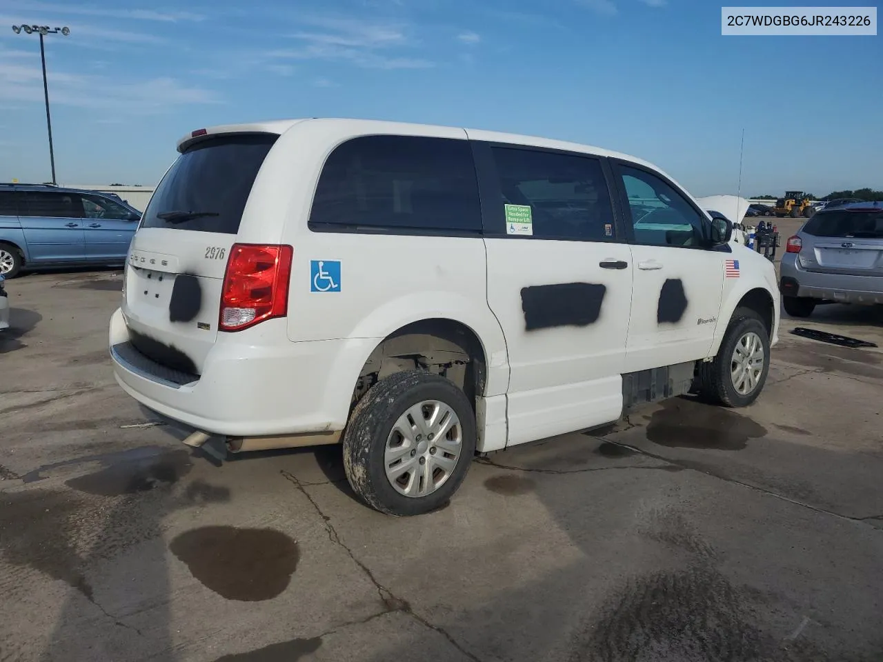 2C7WDGBG6JR243226 2018 Dodge Grand Caravan Se