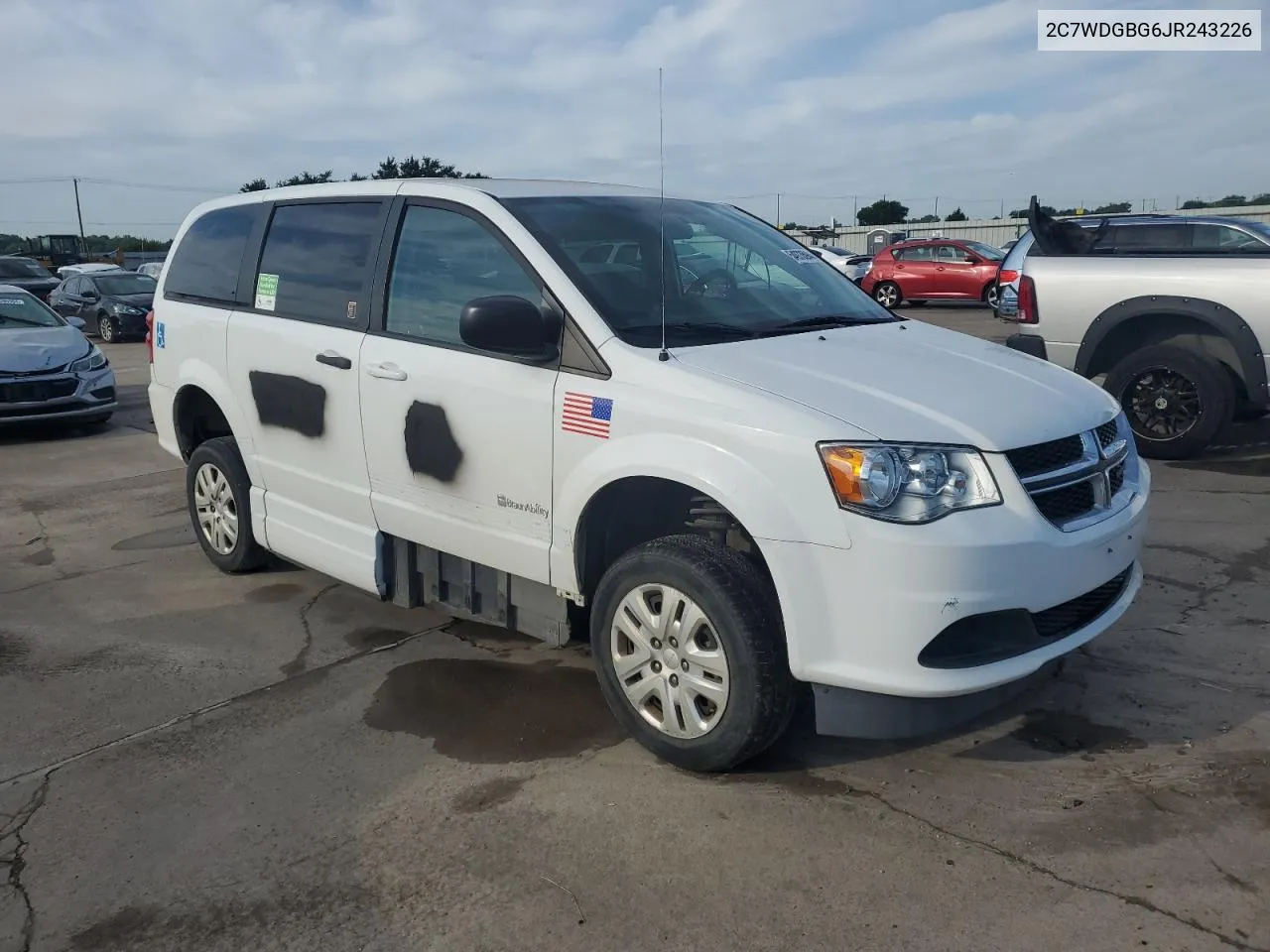 2018 Dodge Grand Caravan Se VIN: 2C7WDGBG6JR243226 Lot: 54973594