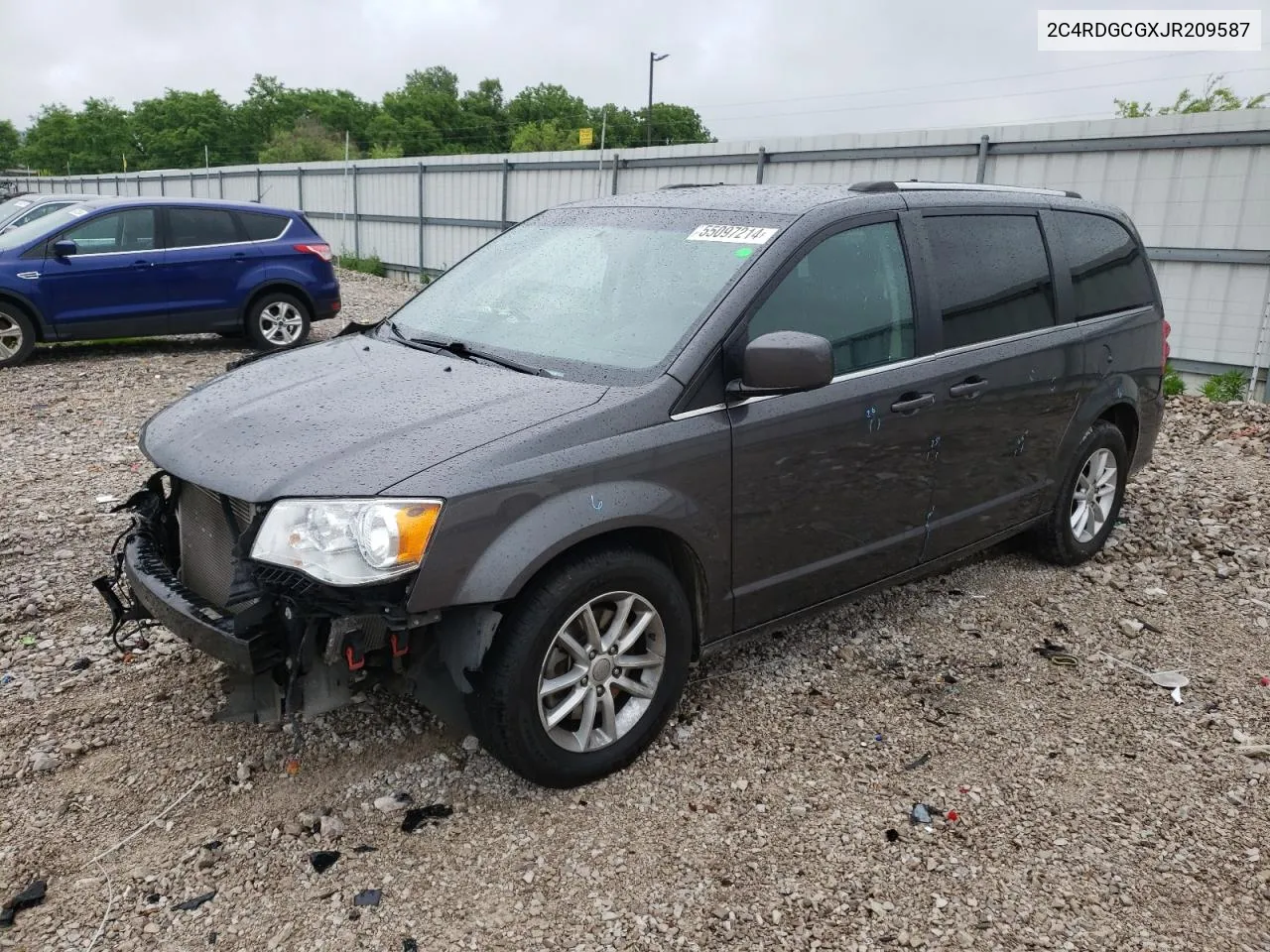 2C4RDGCGXJR209587 2018 Dodge Grand Caravan Sxt