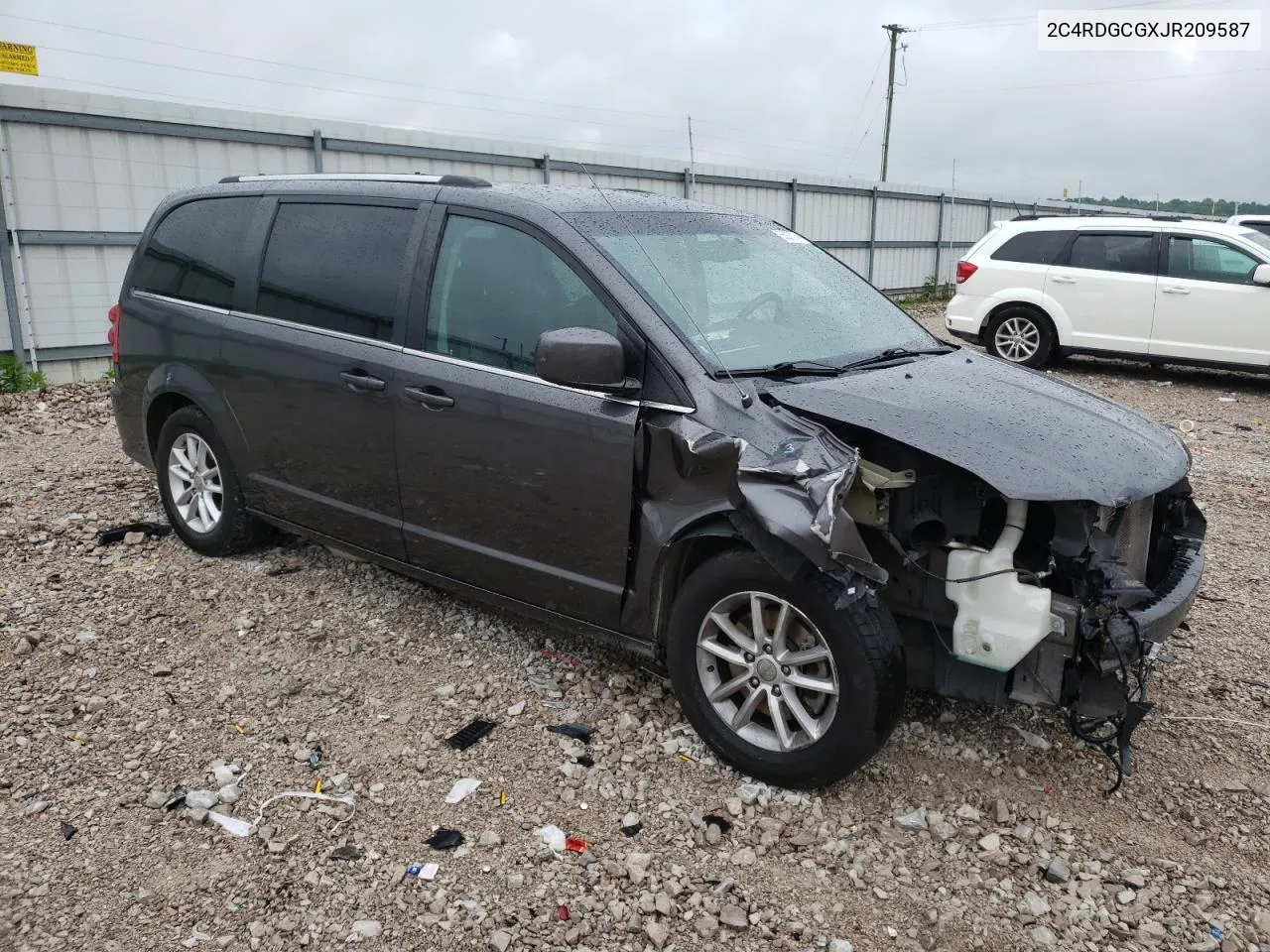 2018 Dodge Grand Caravan Sxt VIN: 2C4RDGCGXJR209587 Lot: 55097214