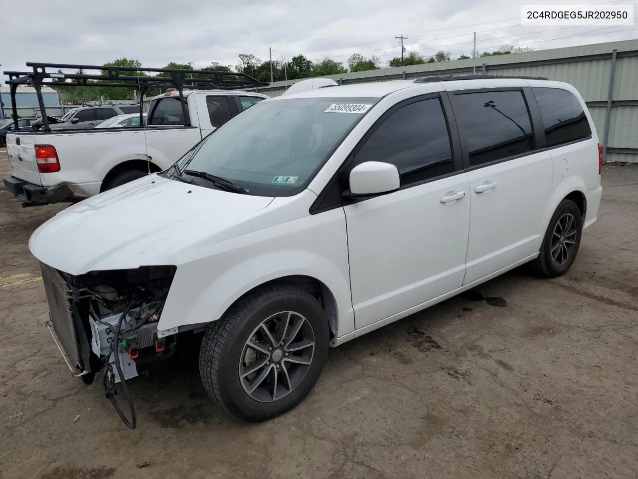 2018 Dodge Grand Caravan Gt VIN: 2C4RDGEG5JR202950 Lot: 55099304