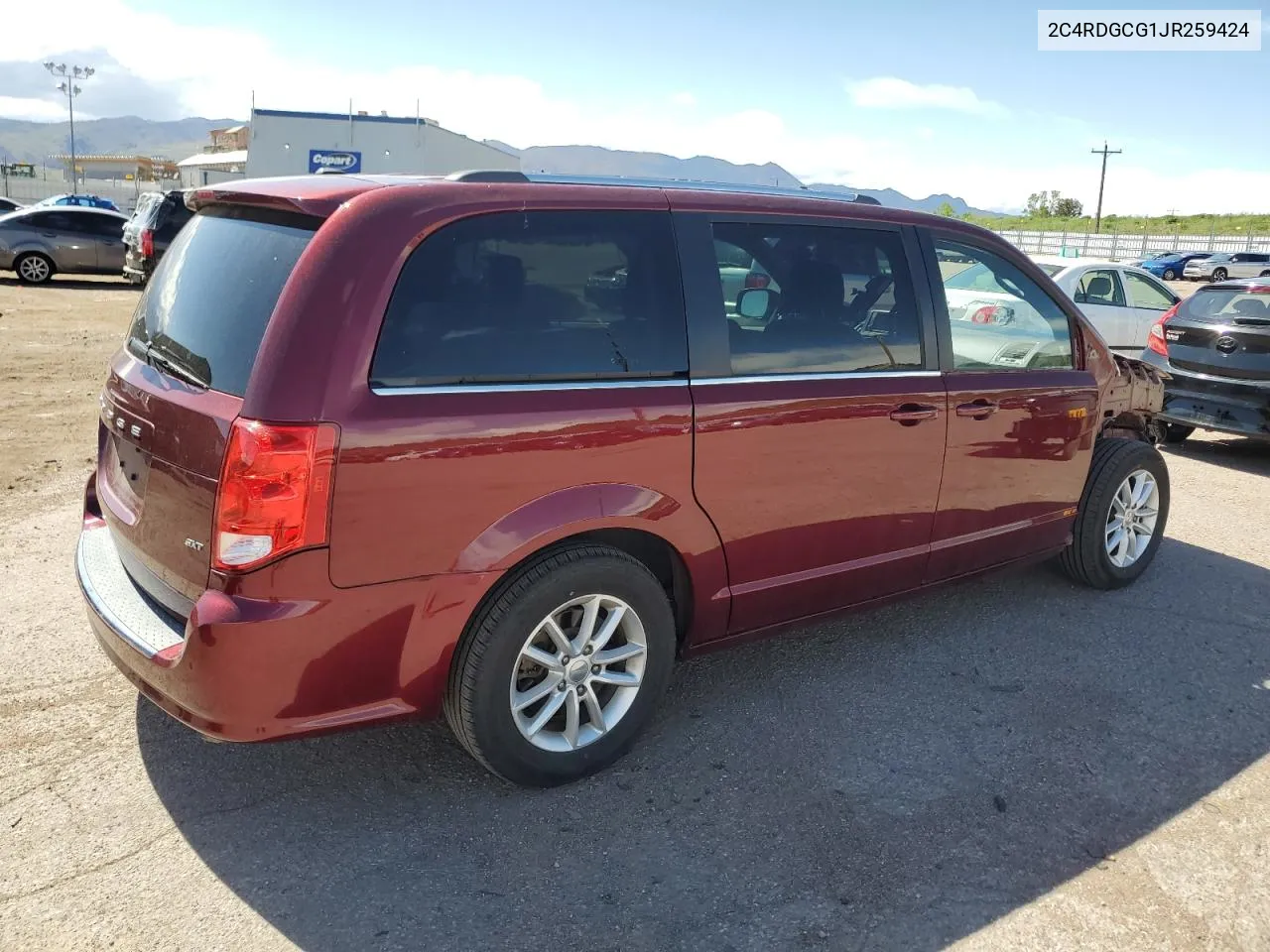 2C4RDGCG1JR259424 2018 Dodge Grand Caravan Sxt