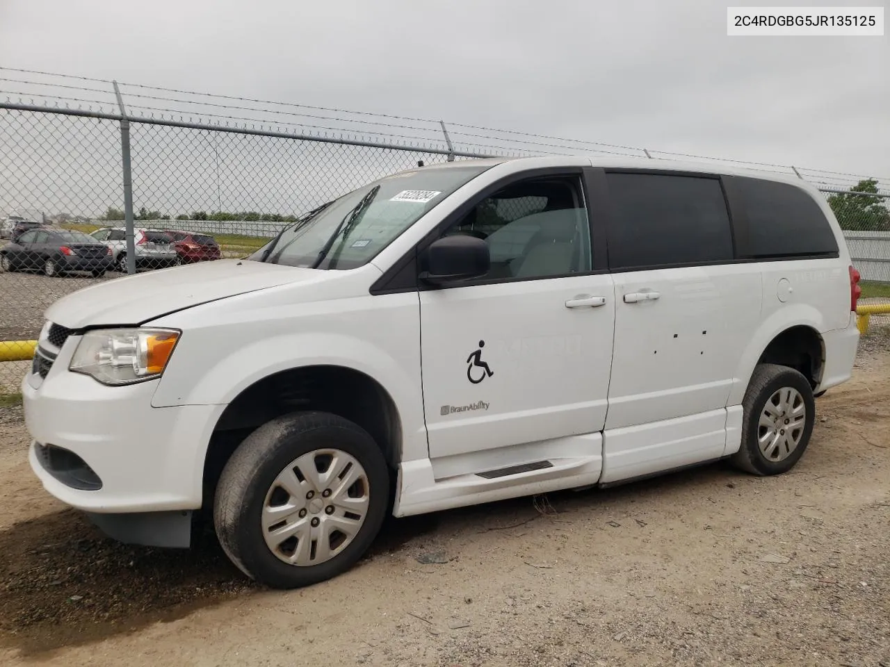 2018 Dodge Grand Caravan Se VIN: 2C4RDGBG5JR135125 Lot: 55228284