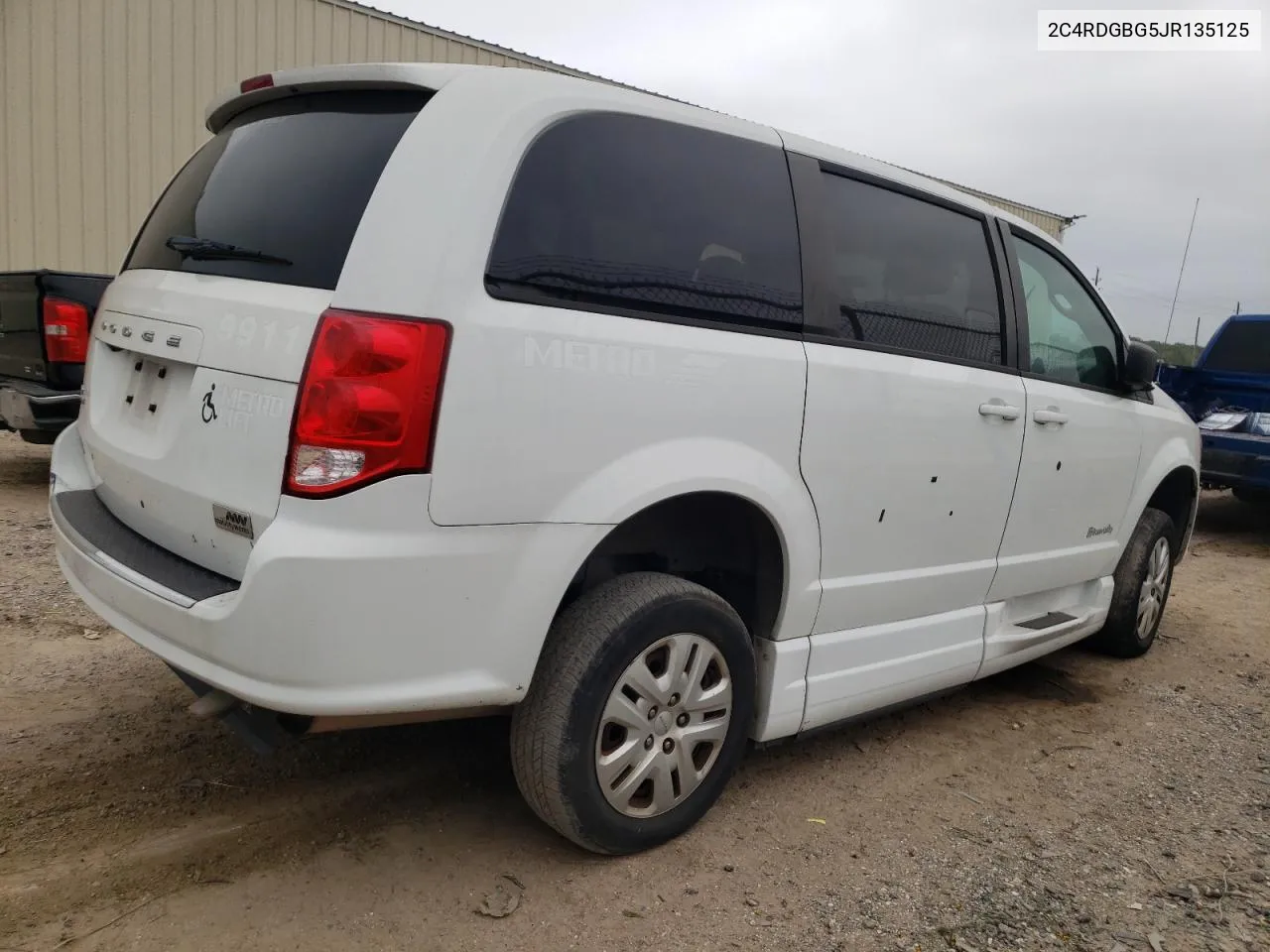 2018 Dodge Grand Caravan Se VIN: 2C4RDGBG5JR135125 Lot: 55228284