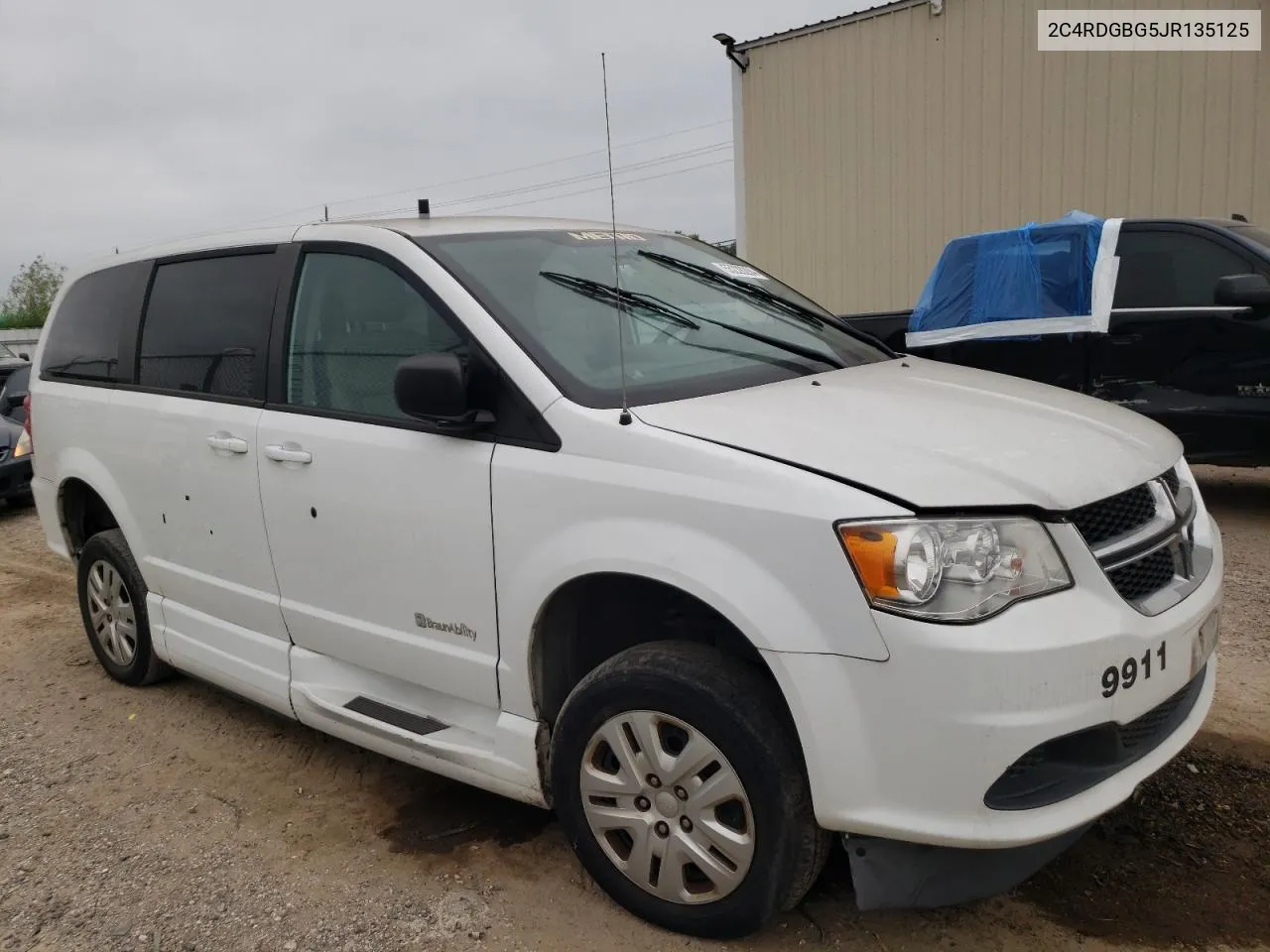 2018 Dodge Grand Caravan Se VIN: 2C4RDGBG5JR135125 Lot: 55228284