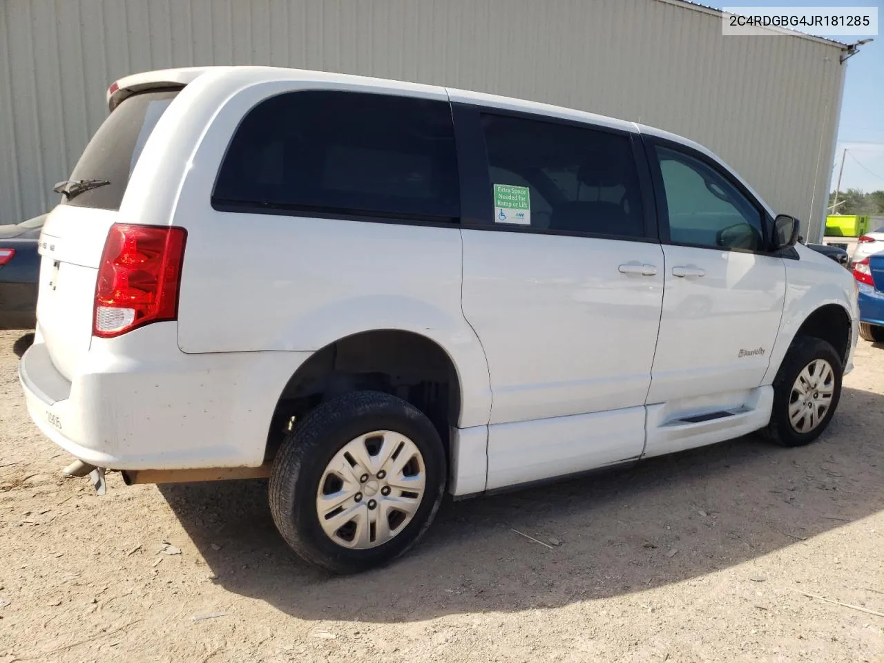 2018 Dodge Grand Caravan Se VIN: 2C4RDGBG4JR181285 Lot: 55228454