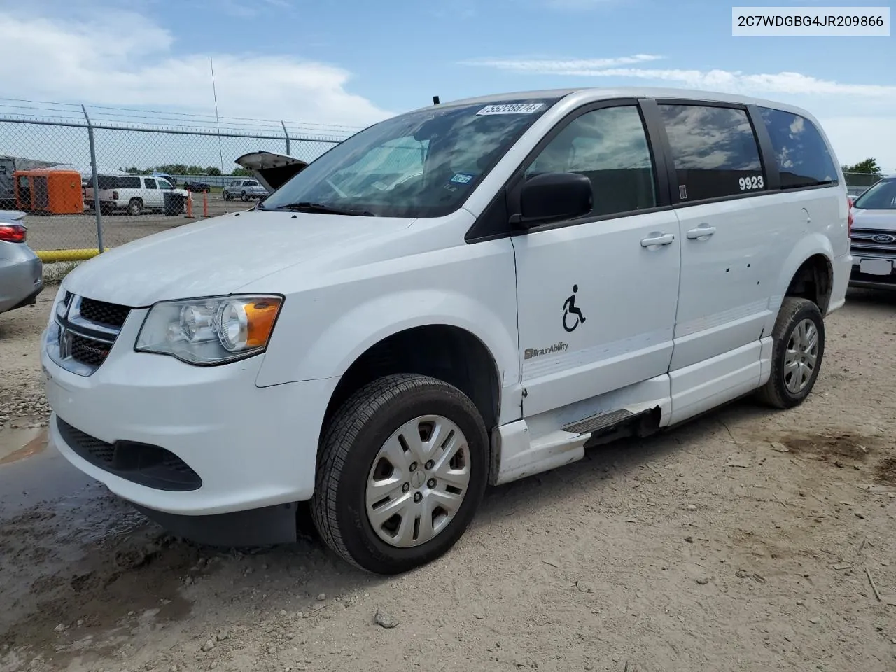 2018 Dodge Grand Caravan Se VIN: 2C7WDGBG4JR209866 Lot: 55228874