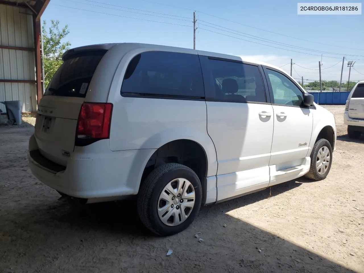 2018 Dodge Grand Caravan Se VIN: 2C4RDGBG6JR181286 Lot: 55228994