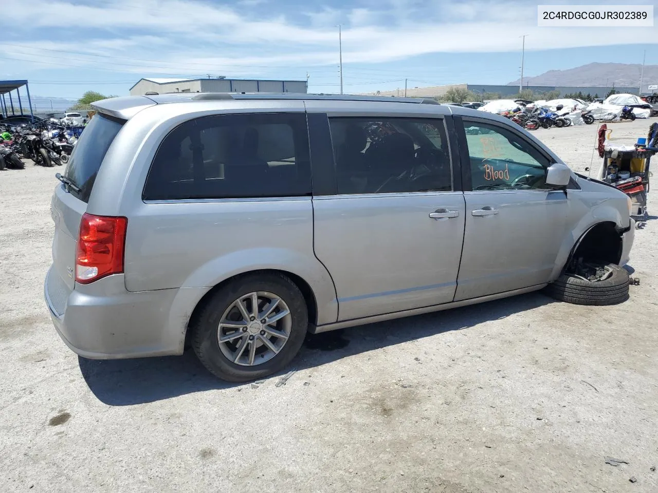 2018 Dodge Grand Caravan Sxt VIN: 2C4RDGCG0JR302389 Lot: 55508644