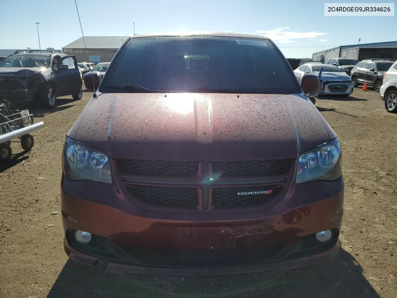 2018 Dodge Grand Caravan Gt VIN: 2C4RDGEG9JR334626 Lot: 55896554