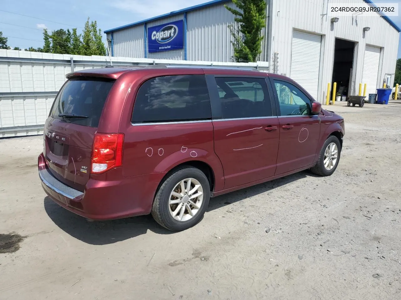 2C4RDGCG9JR207362 2018 Dodge Grand Caravan Sxt