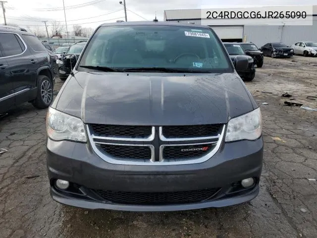 2018 Dodge Grand Caravan Sxt VIN: 2C4RDGCG6JR265090 Lot: 56259884