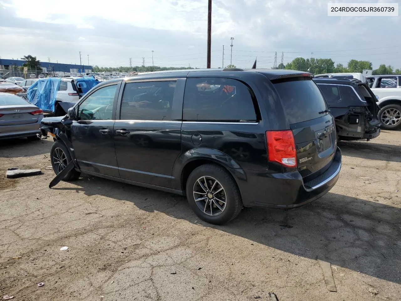 2018 Dodge Grand Caravan Sxt VIN: 2C4RDGCG5JR360739 Lot: 57661564