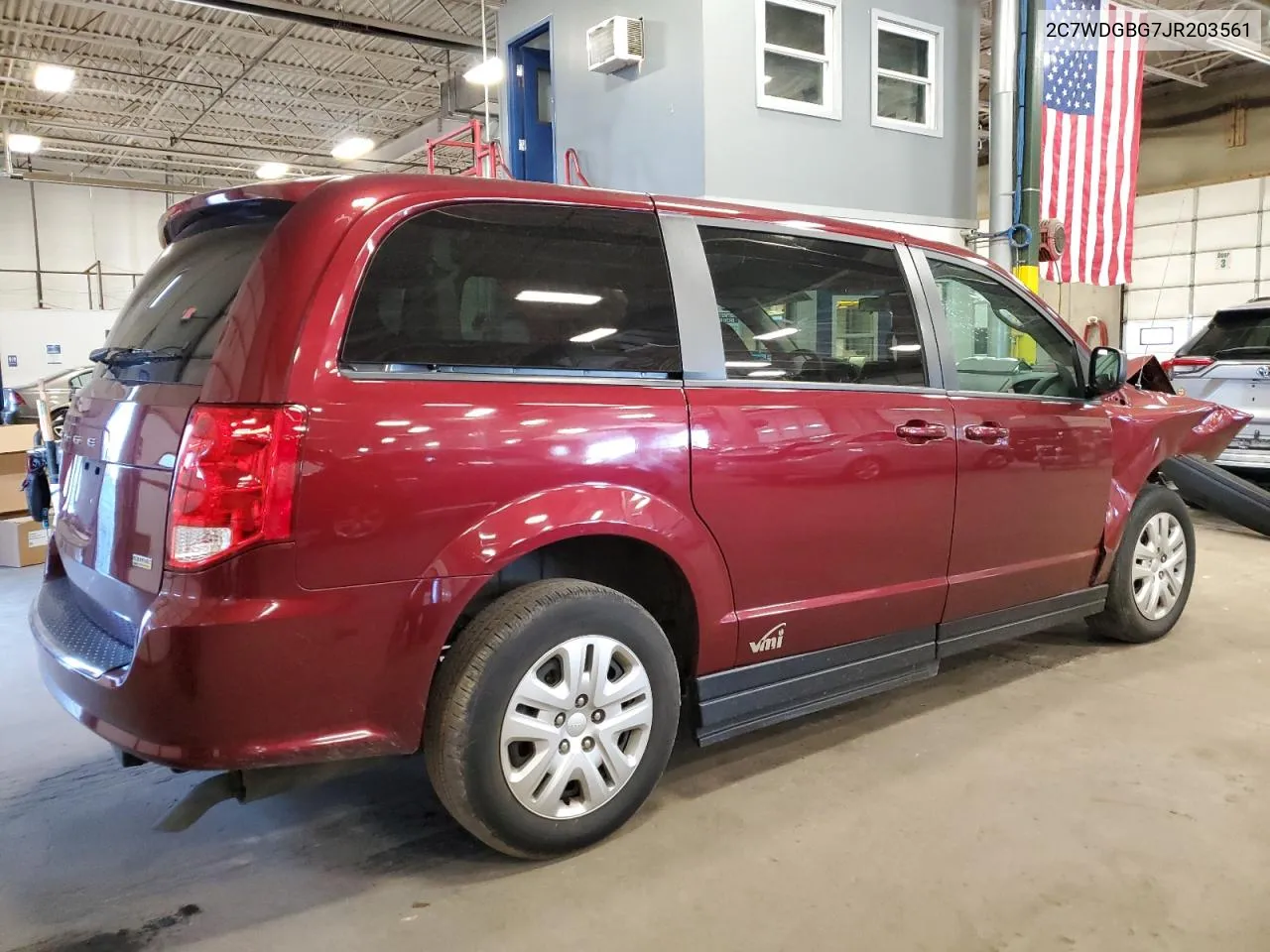 2018 Dodge Grand Caravan Se VIN: 2C7WDGBG7JR203561 Lot: 58132964