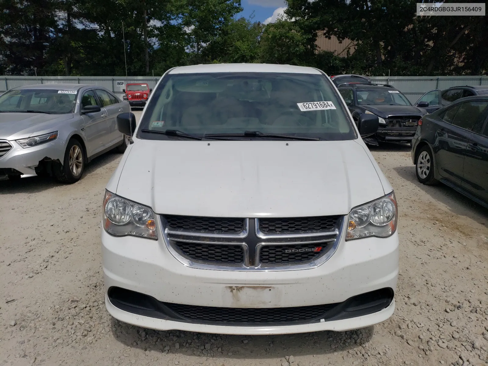 2018 Dodge Grand Caravan Se VIN: 2C4RDGBG3JR156409 Lot: 62791684