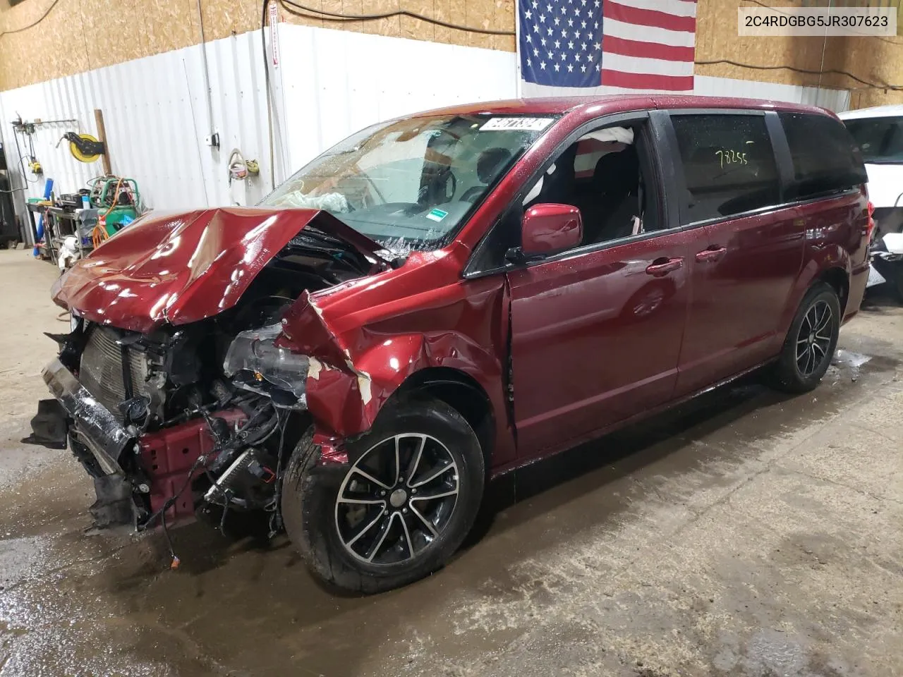 2018 Dodge Grand Caravan Se VIN: 2C4RDGBG5JR307623 Lot: 64671384