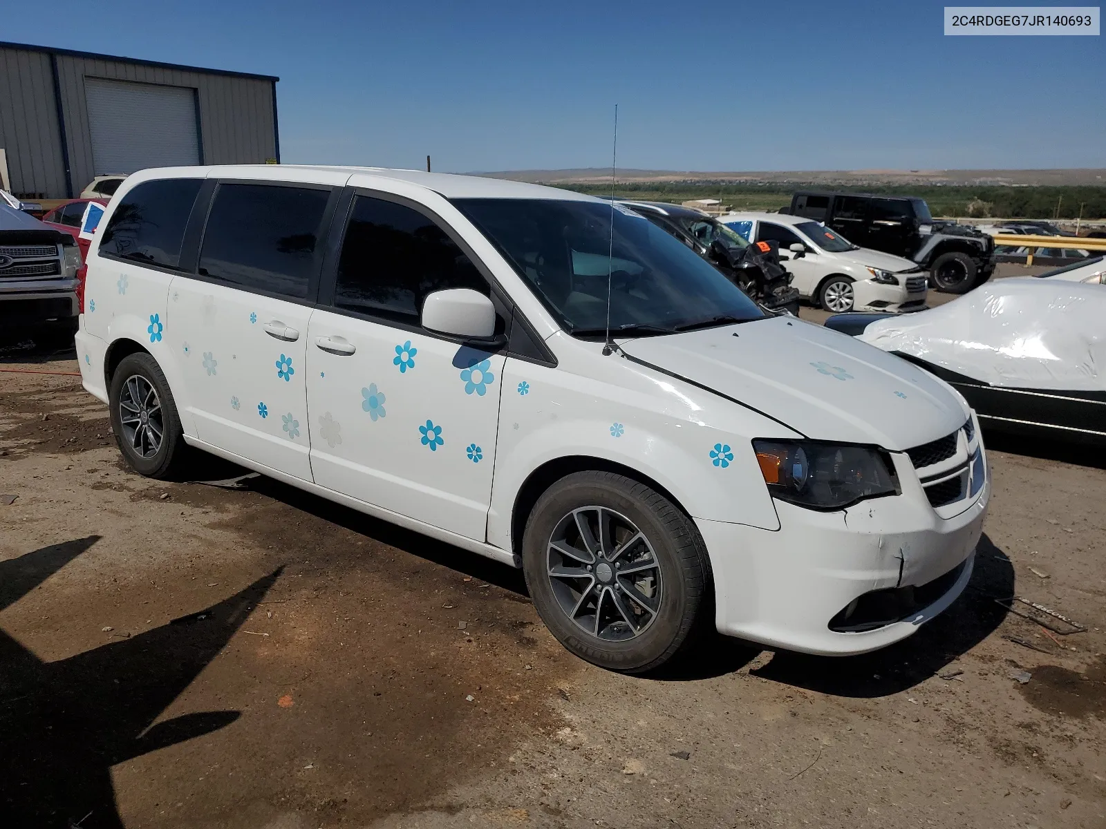 2018 Dodge Grand Caravan Gt VIN: 2C4RDGEG7JR140693 Lot: 64700214