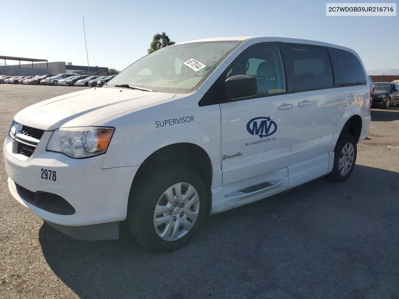 2C7WDGBG9JR216716 2018 Dodge Grand Caravan Se