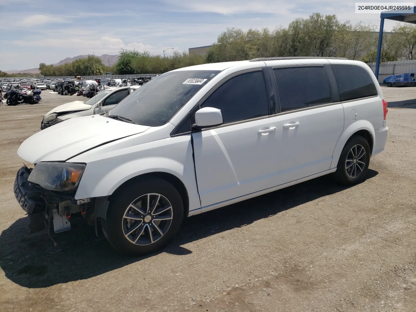 2018 Dodge Grand Caravan Gt VIN: 2C4RDGEG4JR249595 Lot: 65828664