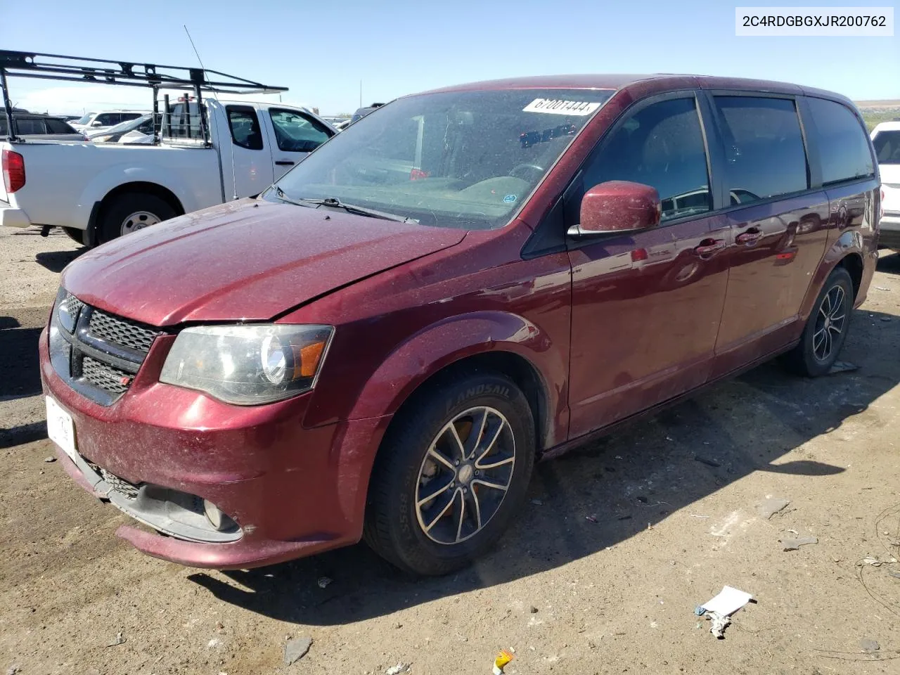 2018 Dodge Grand Caravan Se VIN: 2C4RDGBGXJR200762 Lot: 67001444