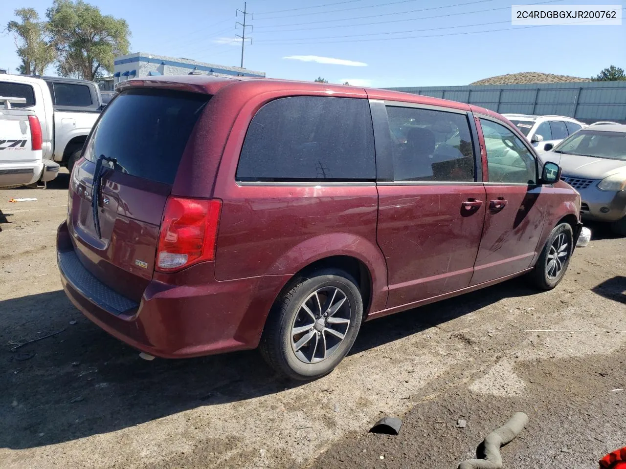 2018 Dodge Grand Caravan Se VIN: 2C4RDGBGXJR200762 Lot: 67001444